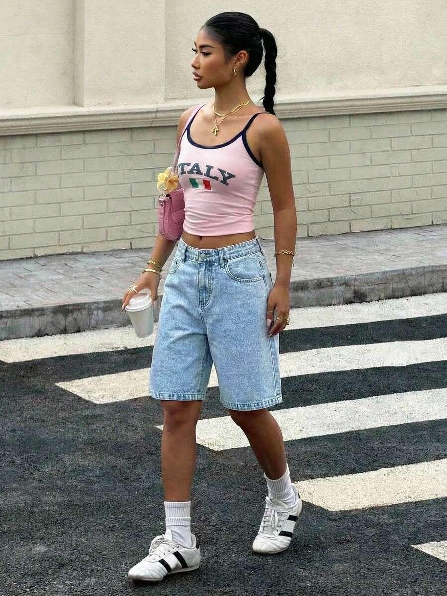 KRÓTKIE SPODENKI BERMUDY JEANS