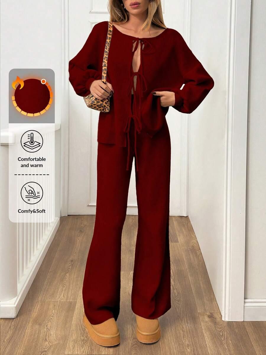 sweter spodnie komplet