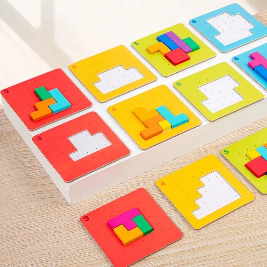 Drewniane puzzle gra