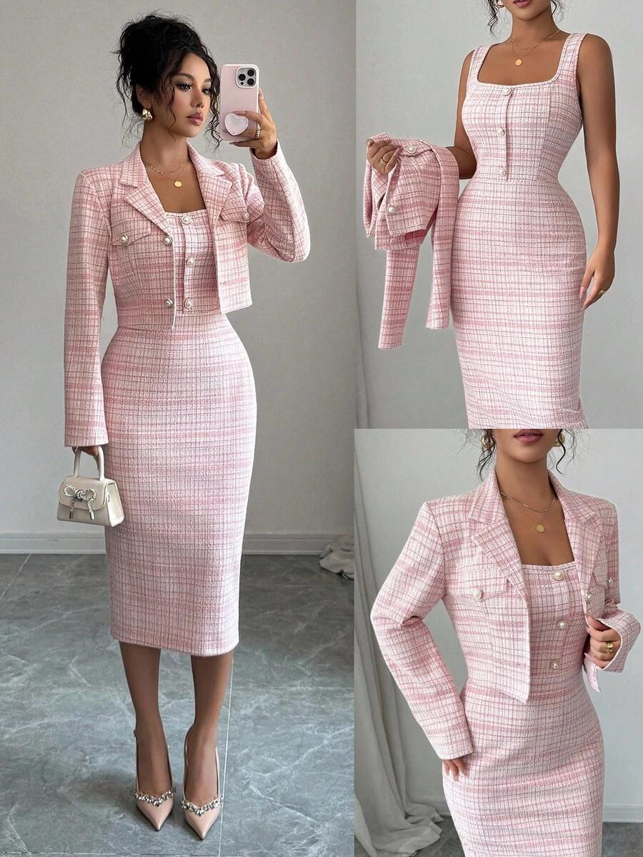 marynarka sukienka komplet 