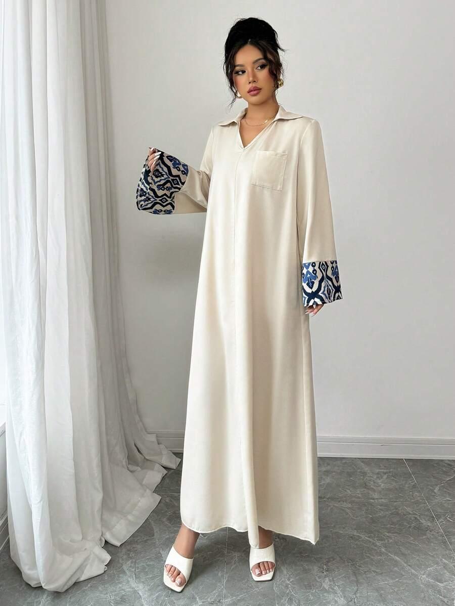 SUKIENKA MAXI OVERSIZE Z DEKOLTEM V 