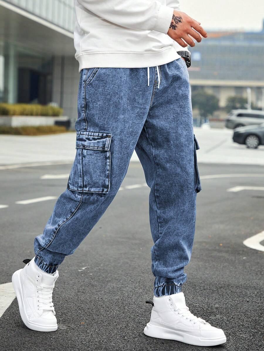 NIEBIESKIE SPODNIE JEANS