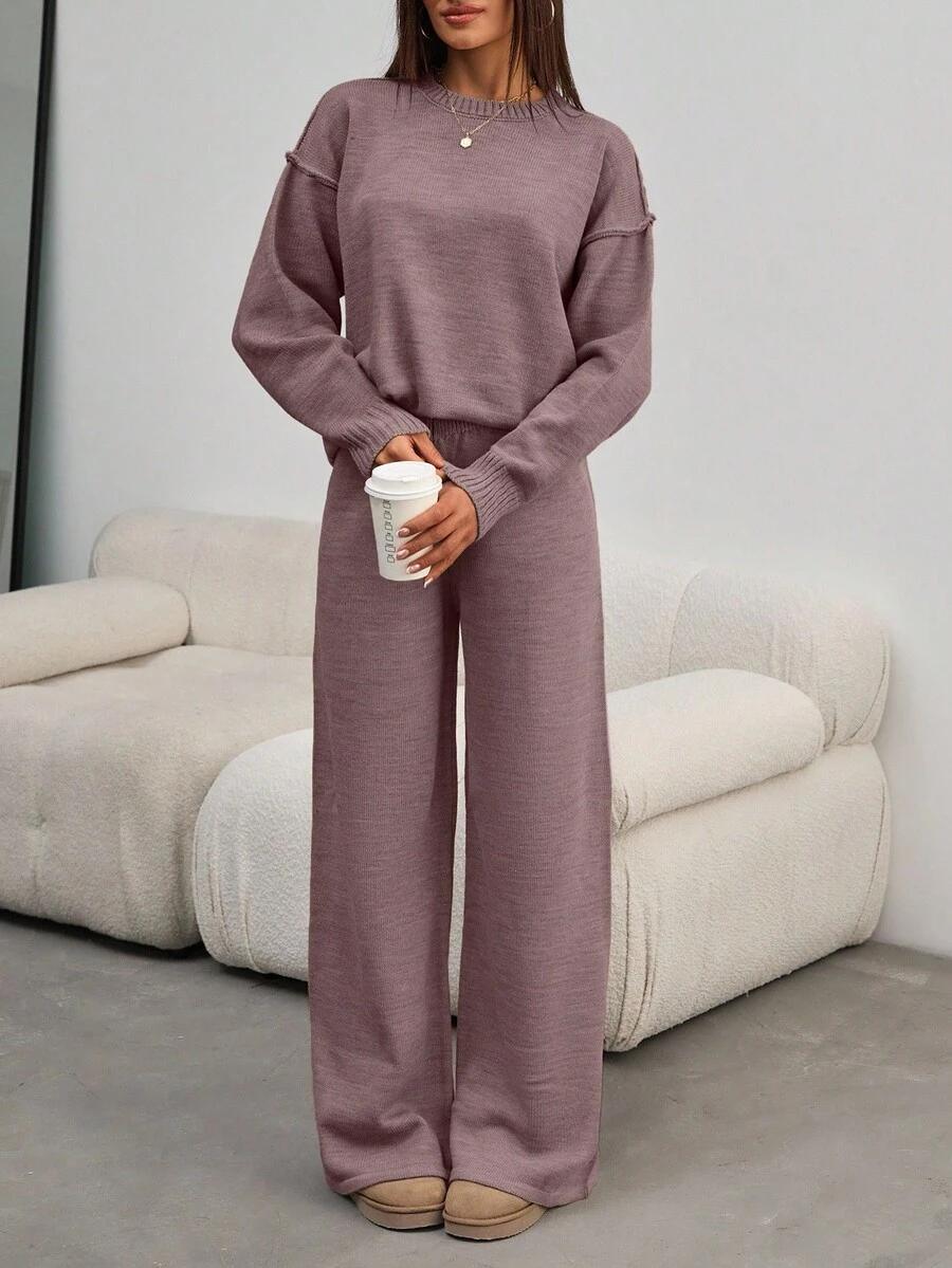 SWETER SPODNIE KOMPLET