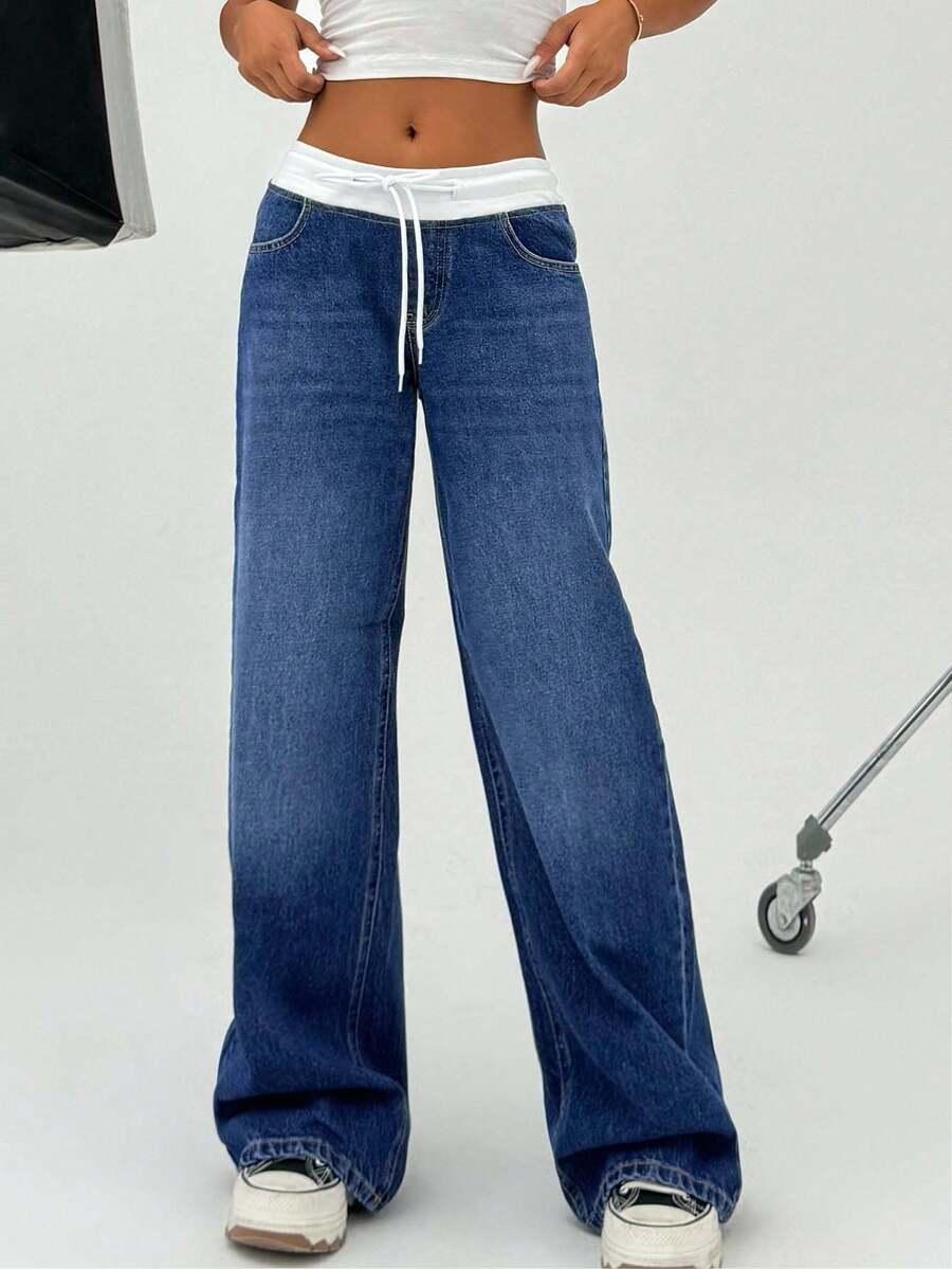 NIEBIESKIE SPODNIE JEANS