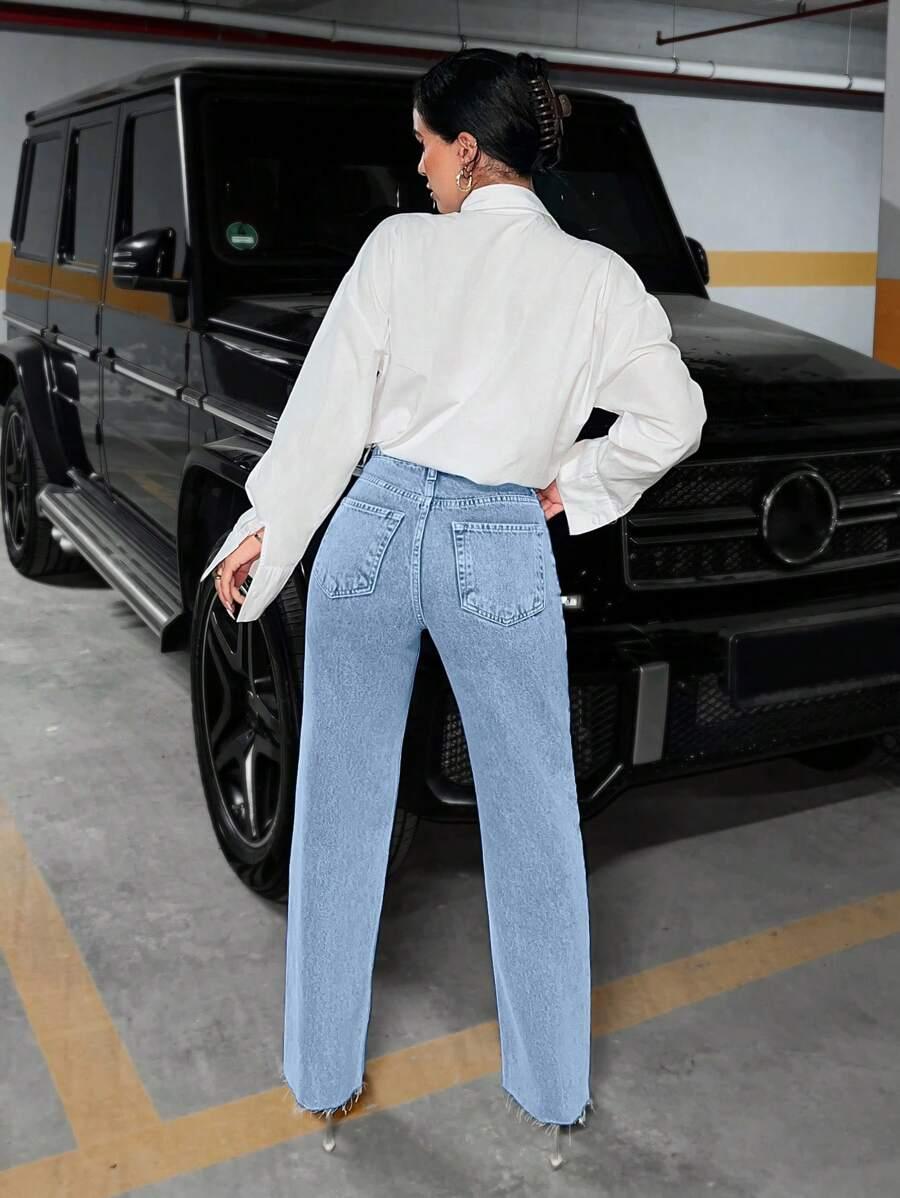 NIEBIESKIE SPODNIE JEANS