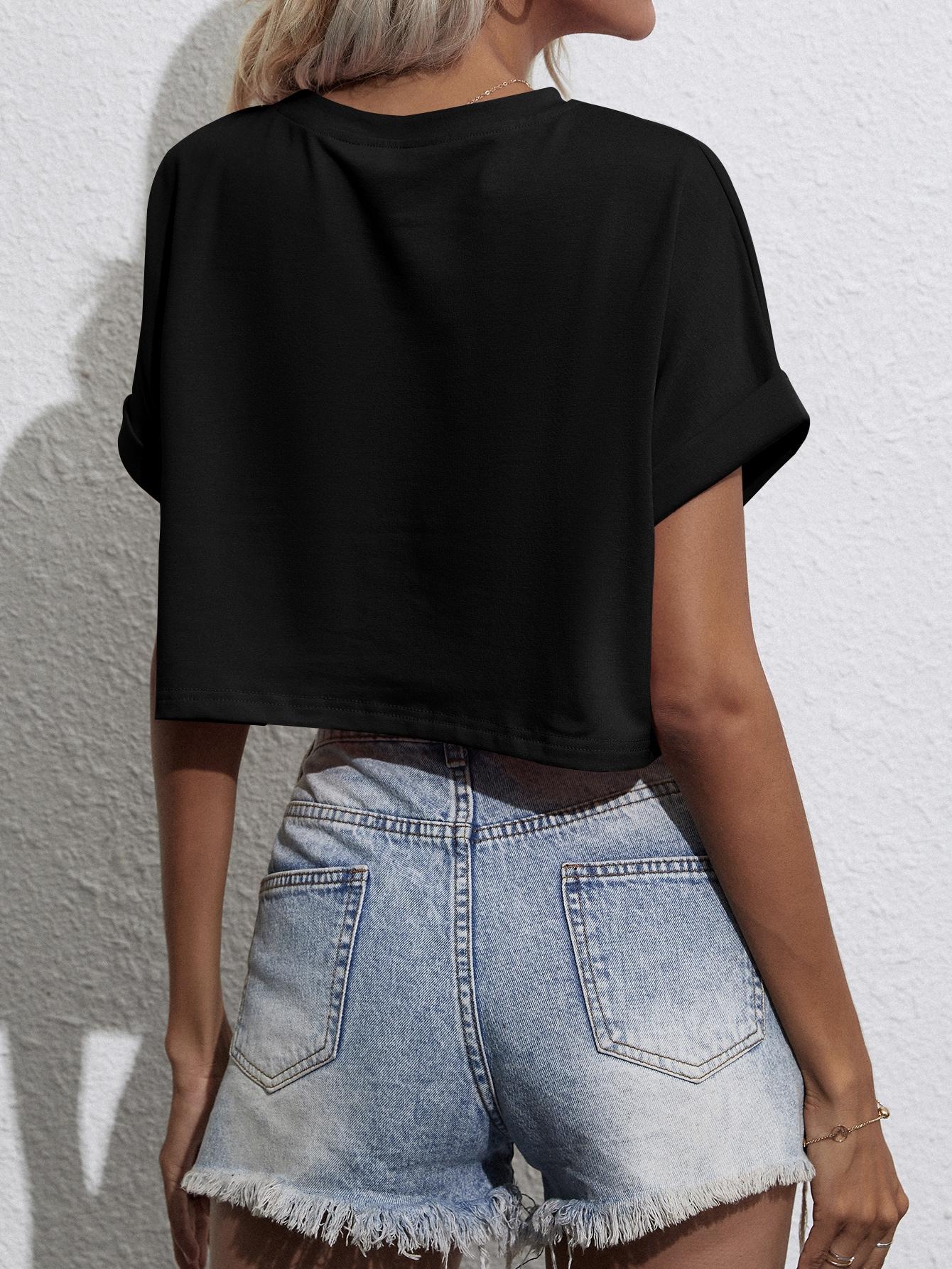 czarny top basic
