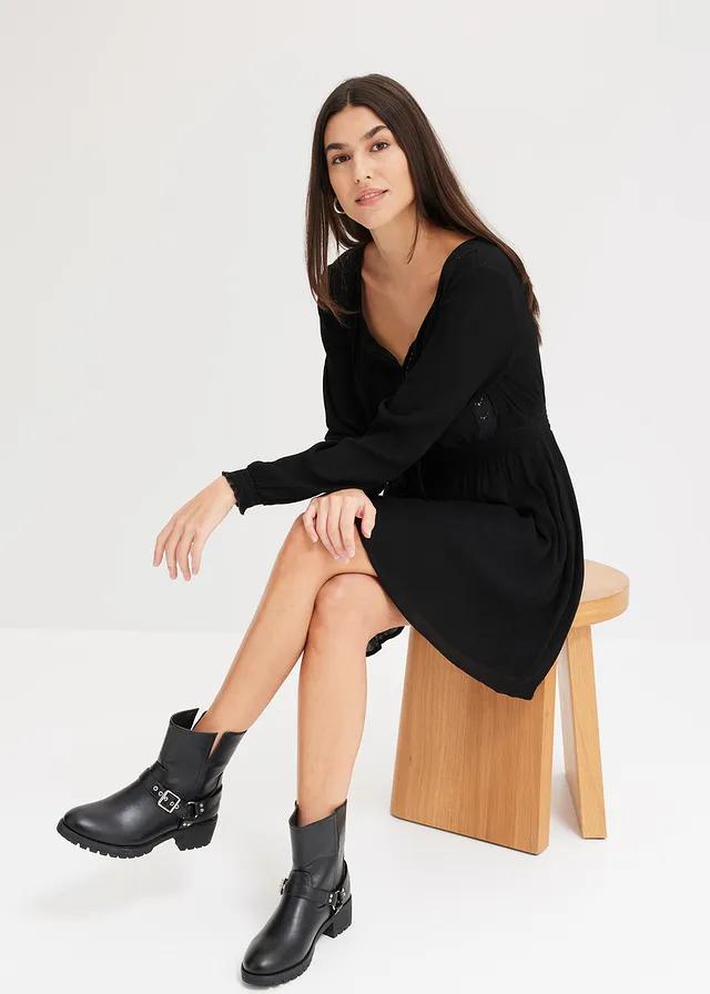 CZARNA MINI SUKIENKA