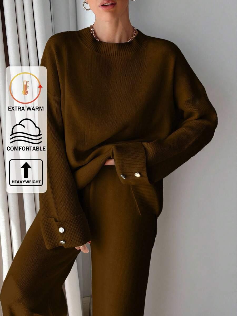 SWETER SPODNIE KOMPLET