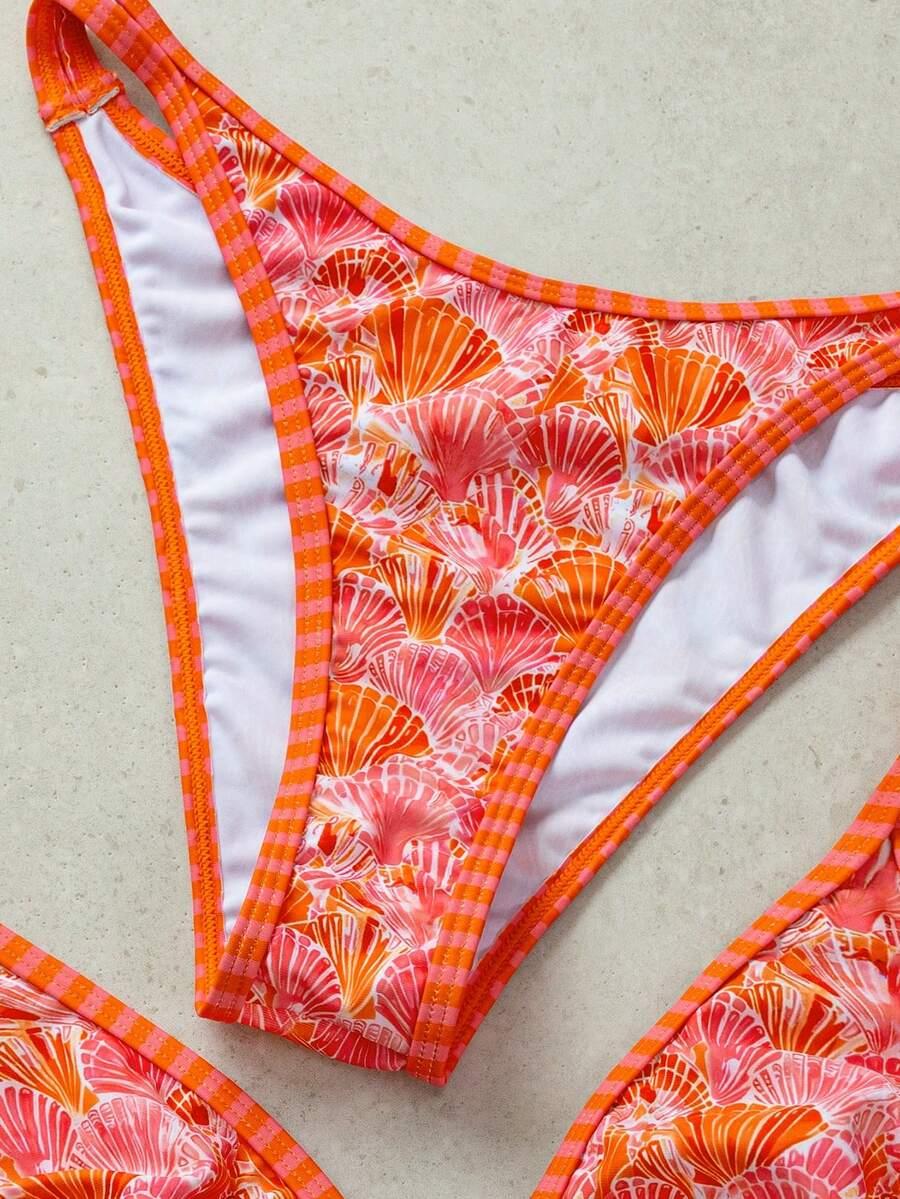 dół od bikini wzór muszelki