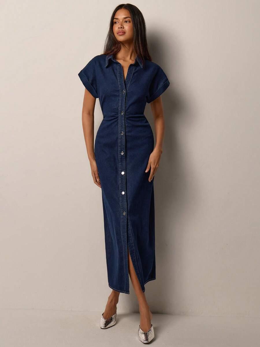 JEANSOWA MAXI SUKIENKA