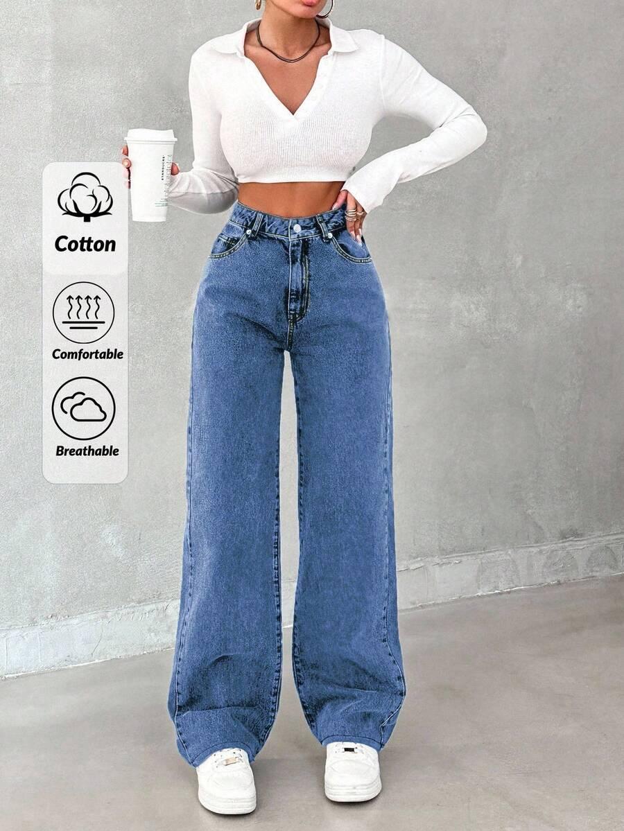 spodnie jeans prosta nogawka