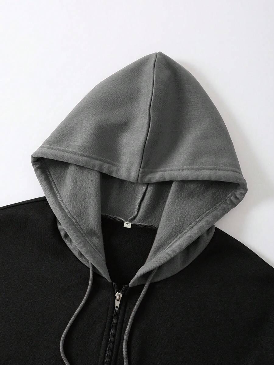 ROZPINANA BLUZA Z KAPTUREM 