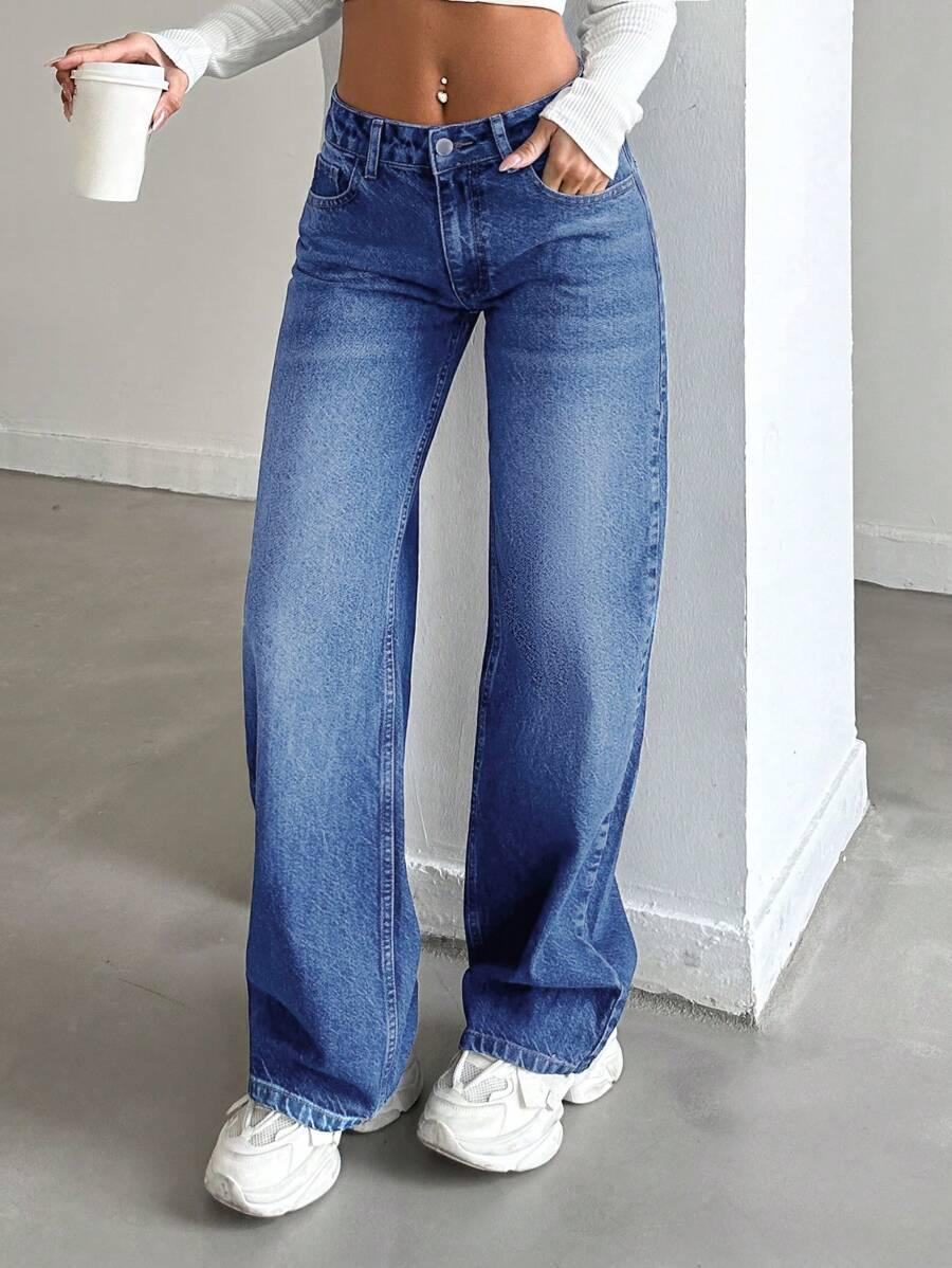 NIEBIESKIE SPODNIE JEANS