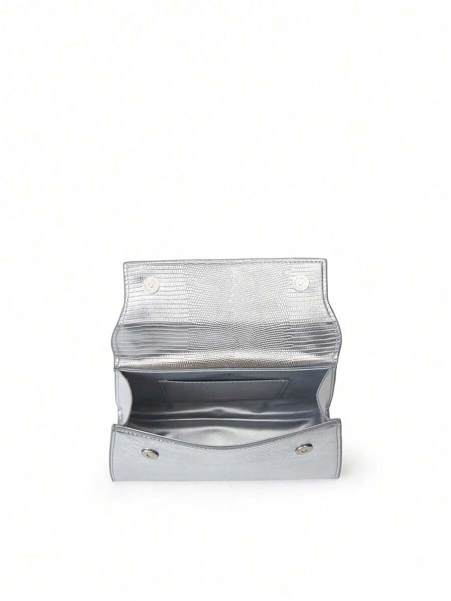 srebrna torebka pasek