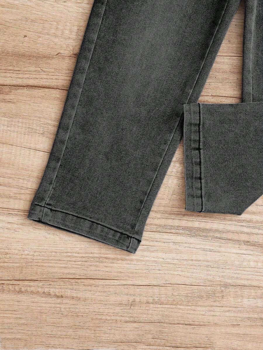 szare spodnie jeans 