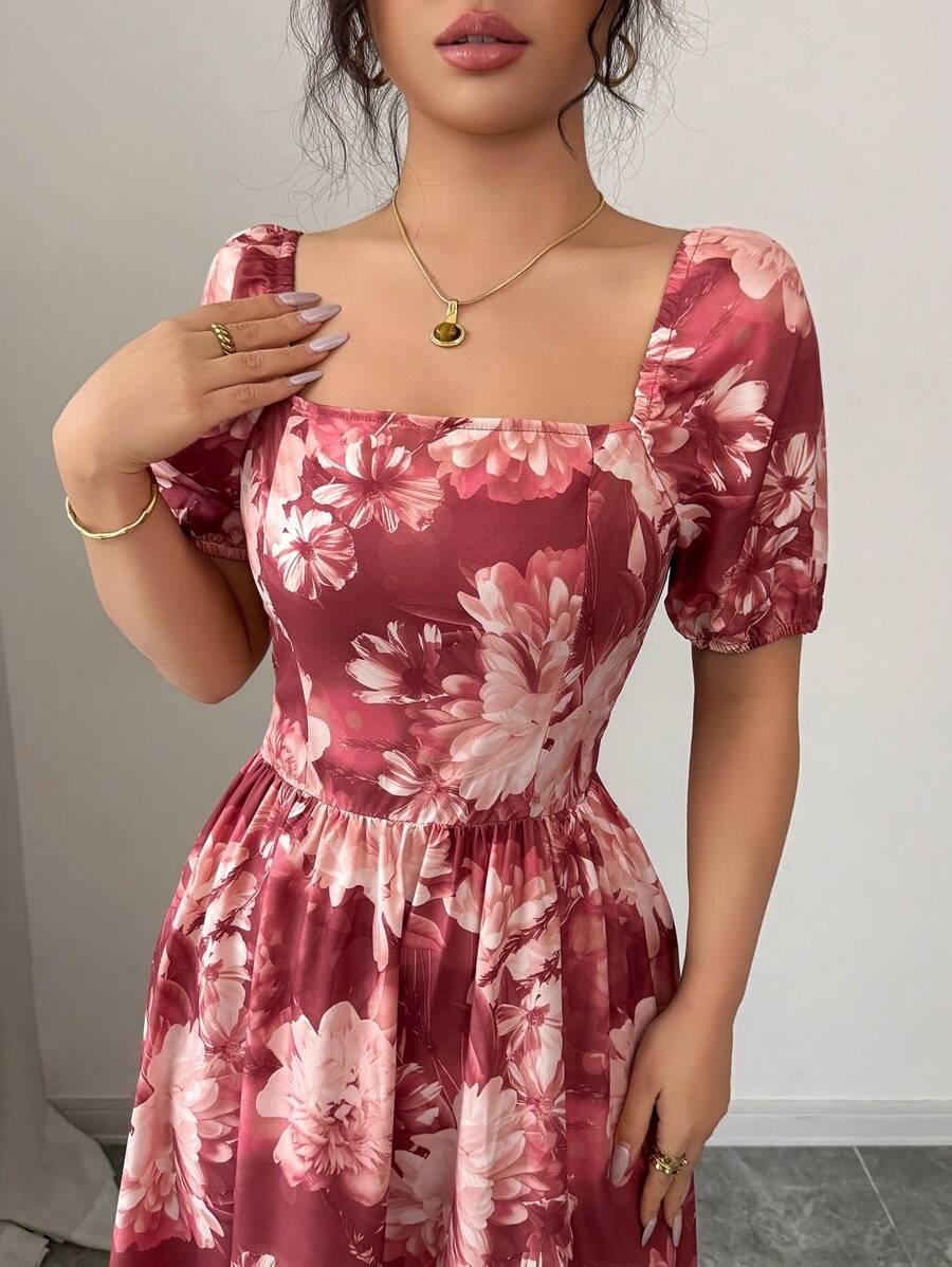 midi sukienka print 