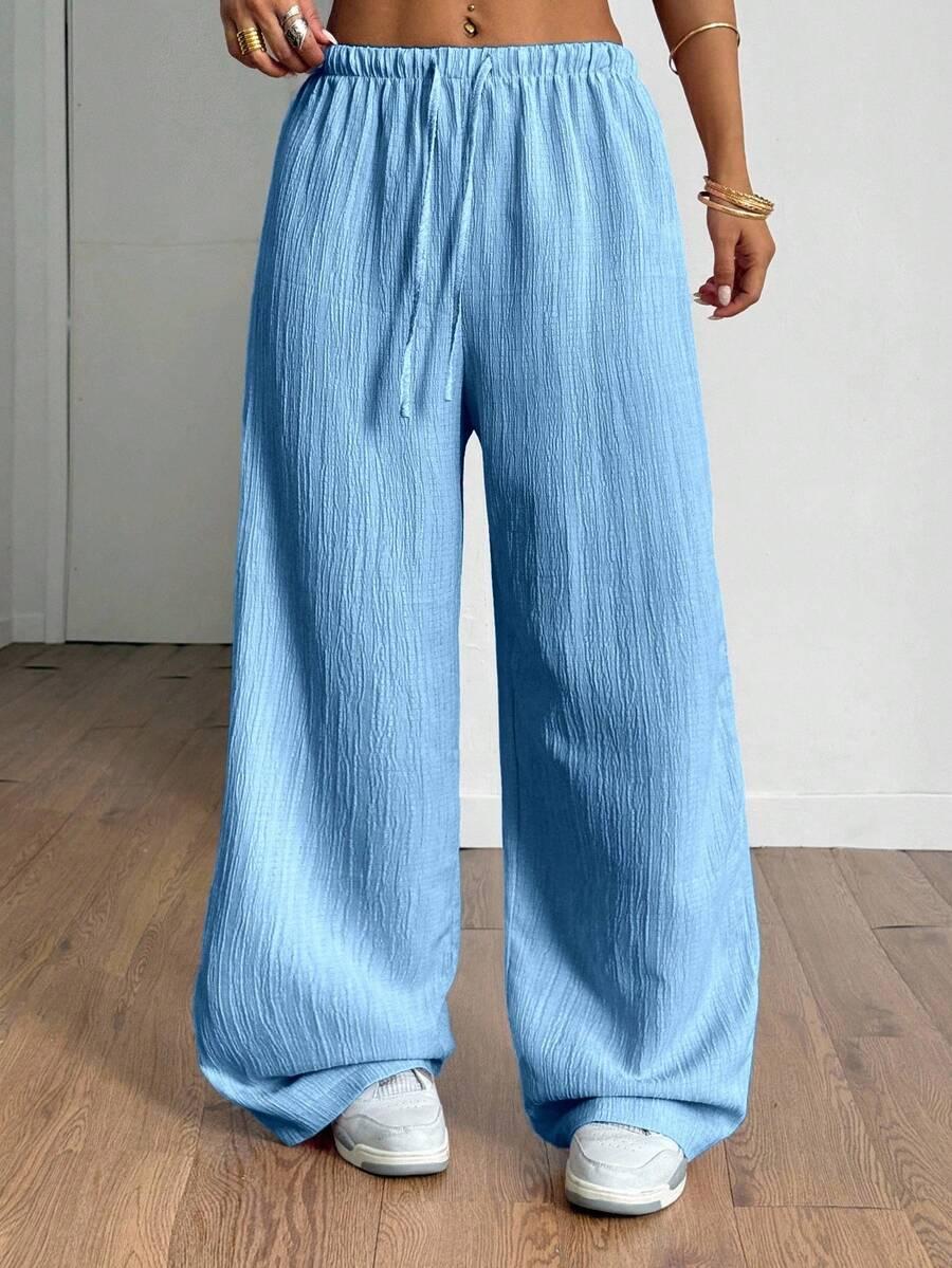 niebieskie spodnie casual