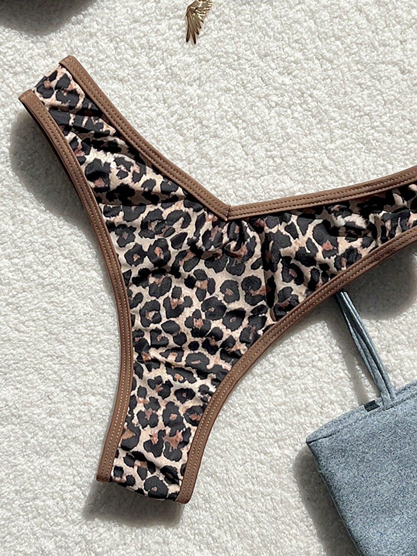 DWUCZĘŚCIOWY KOSTIUM KĄPIELOWY ANIMAL PRINT