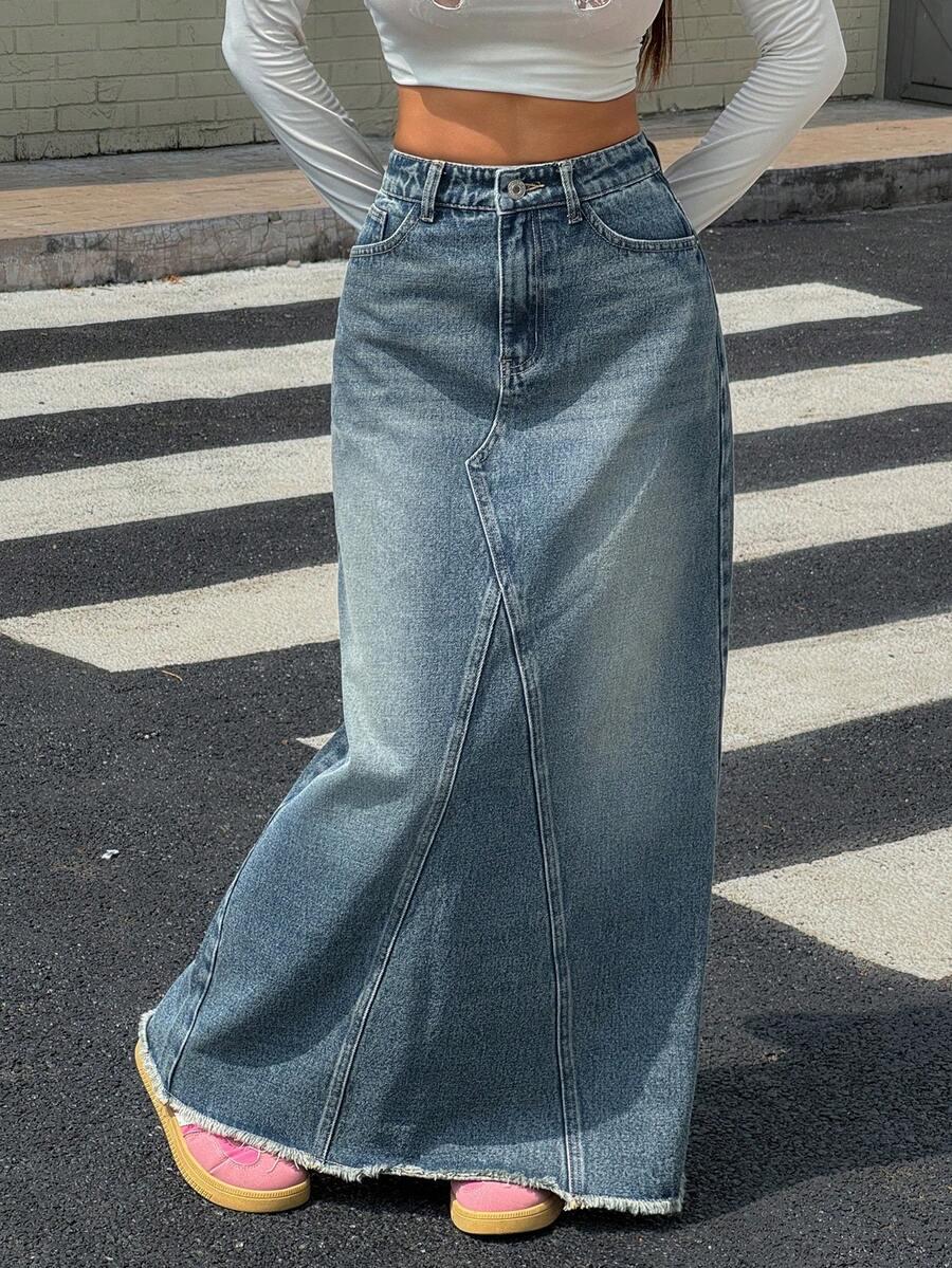 MAXI SPÓDNICA JEANS