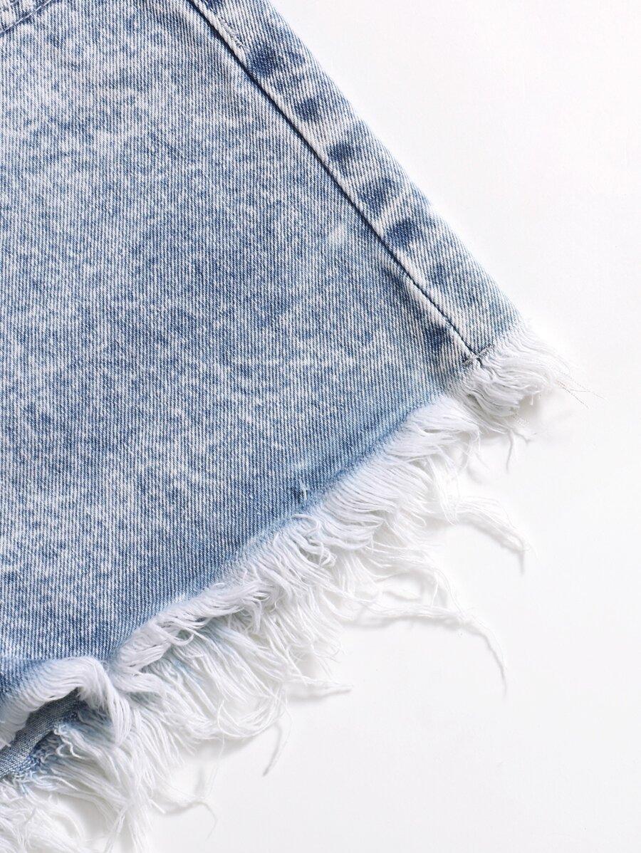 NIEBIESKIE SPODENKI JEANS