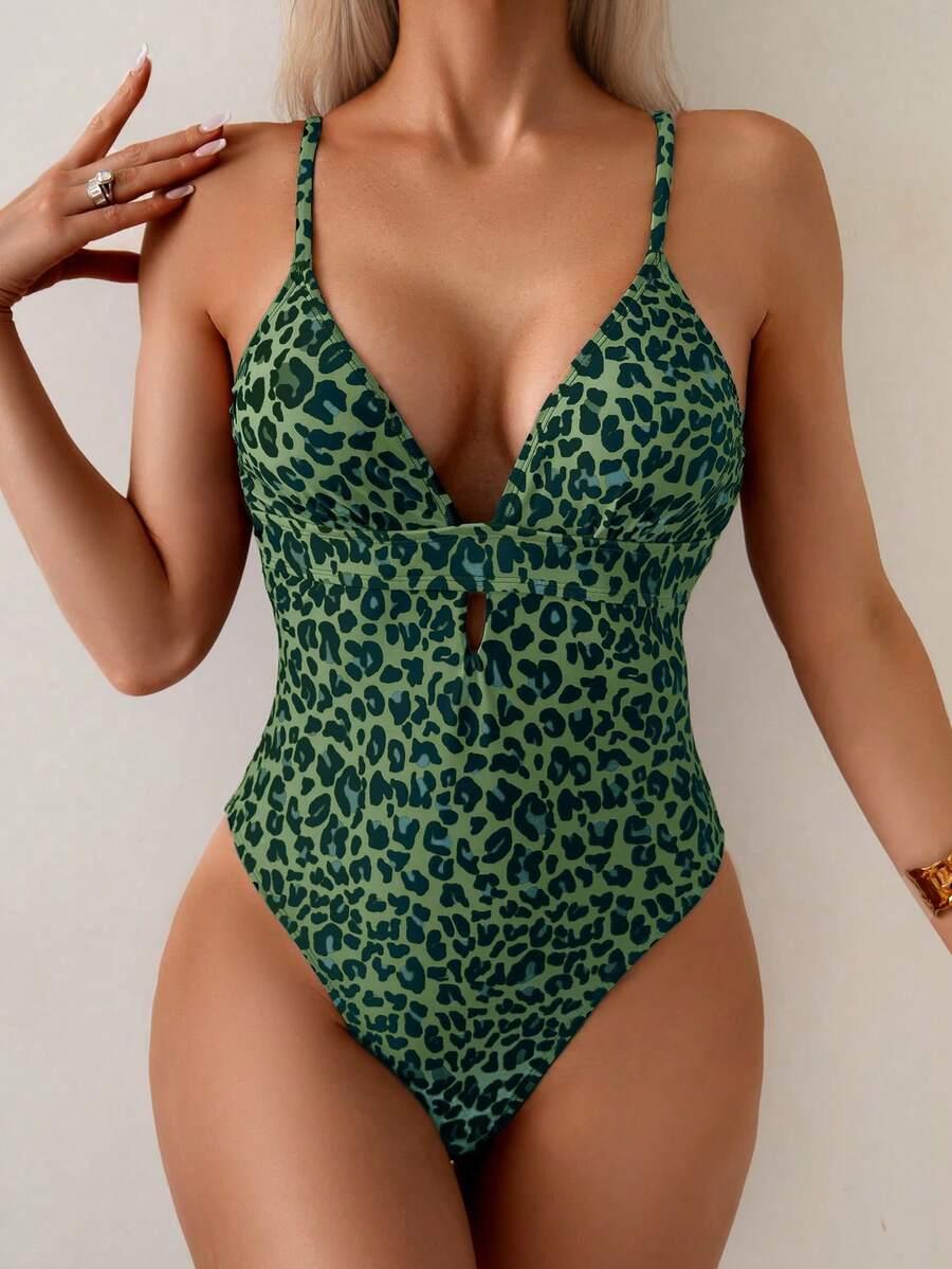 jednoczęściowy strój kąpielowy animal print