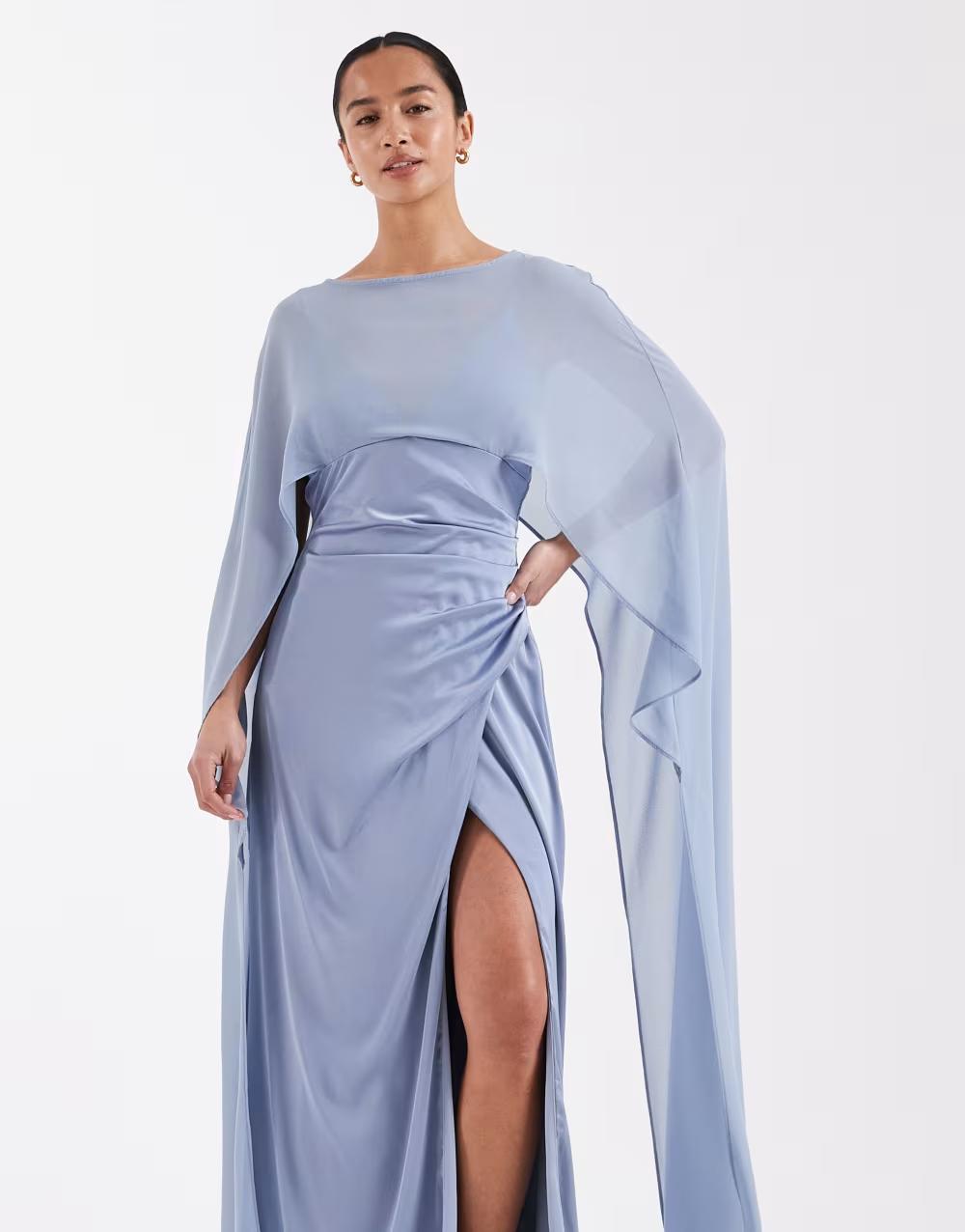 niebieska maxi sukienka