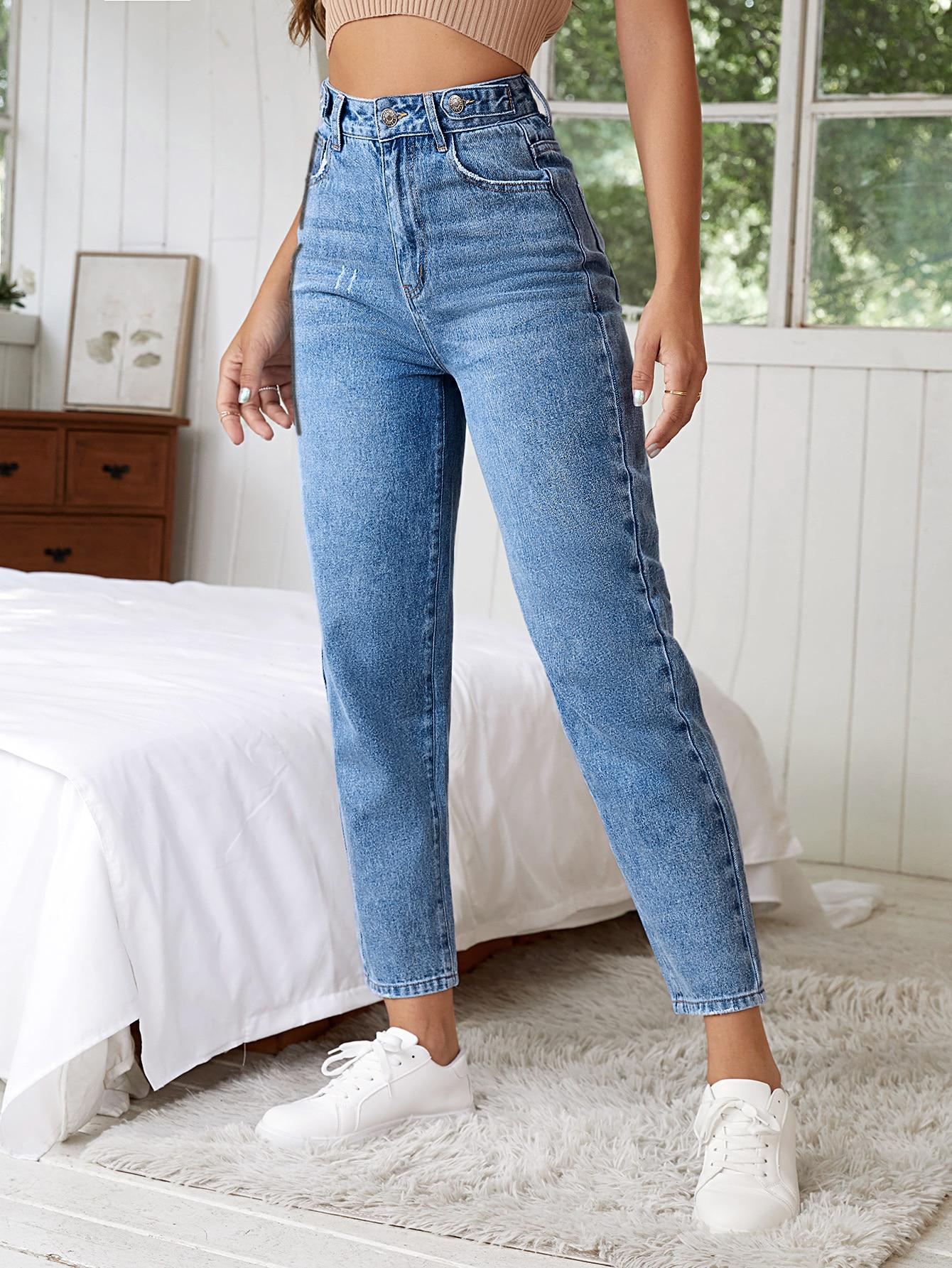 NIEBIESKIE SPODNIE JEANS