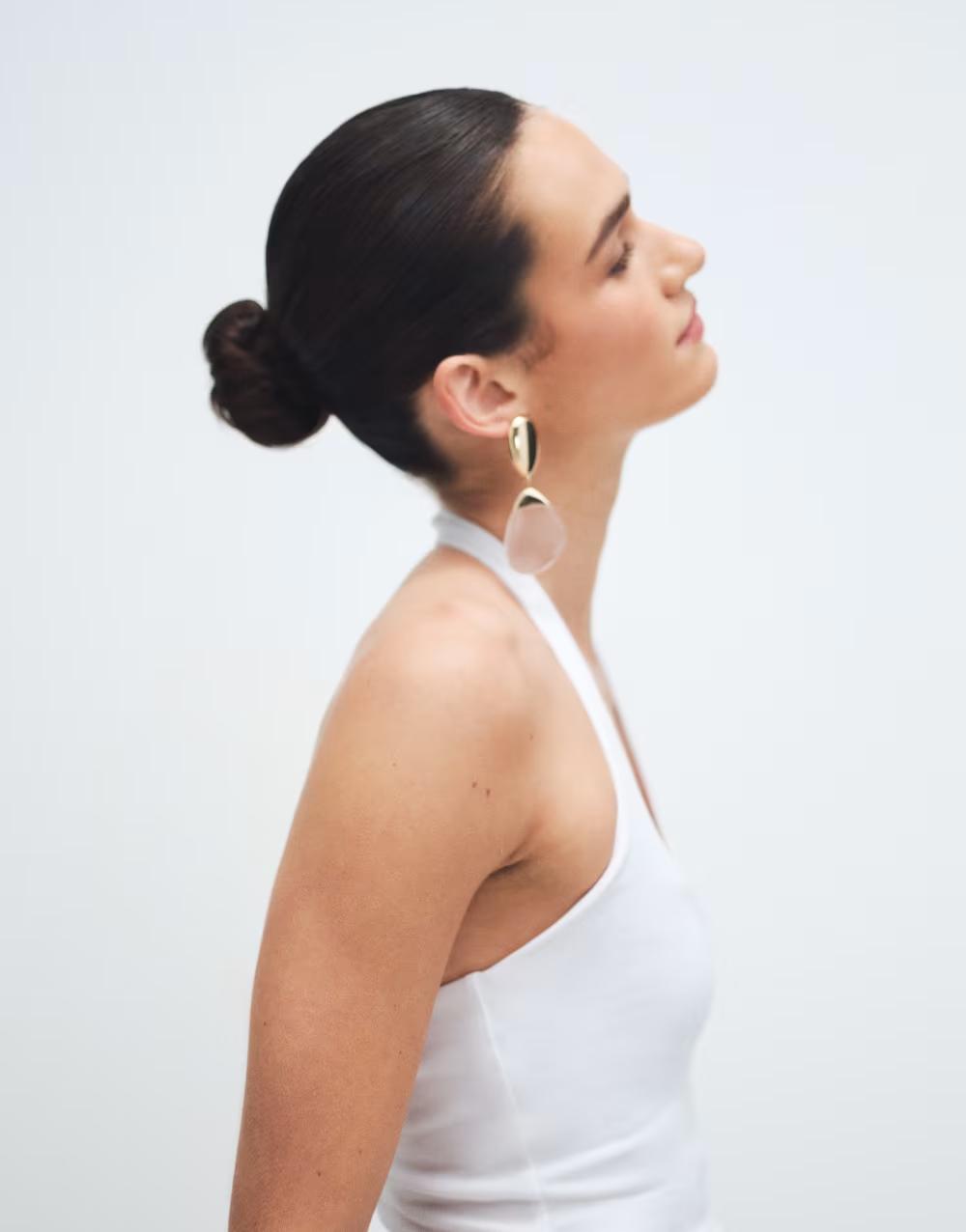 BIAŁY TOP BEZ RĘKAWÓW