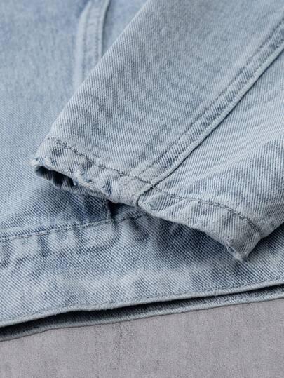 niebieska kurtka jeans 
