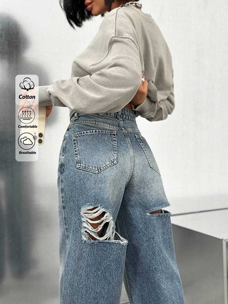 Szerokie spodnie jeans
