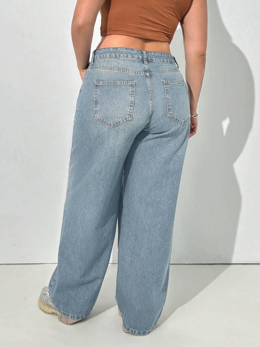 NIEBIESKIE SPODNIE JEANS