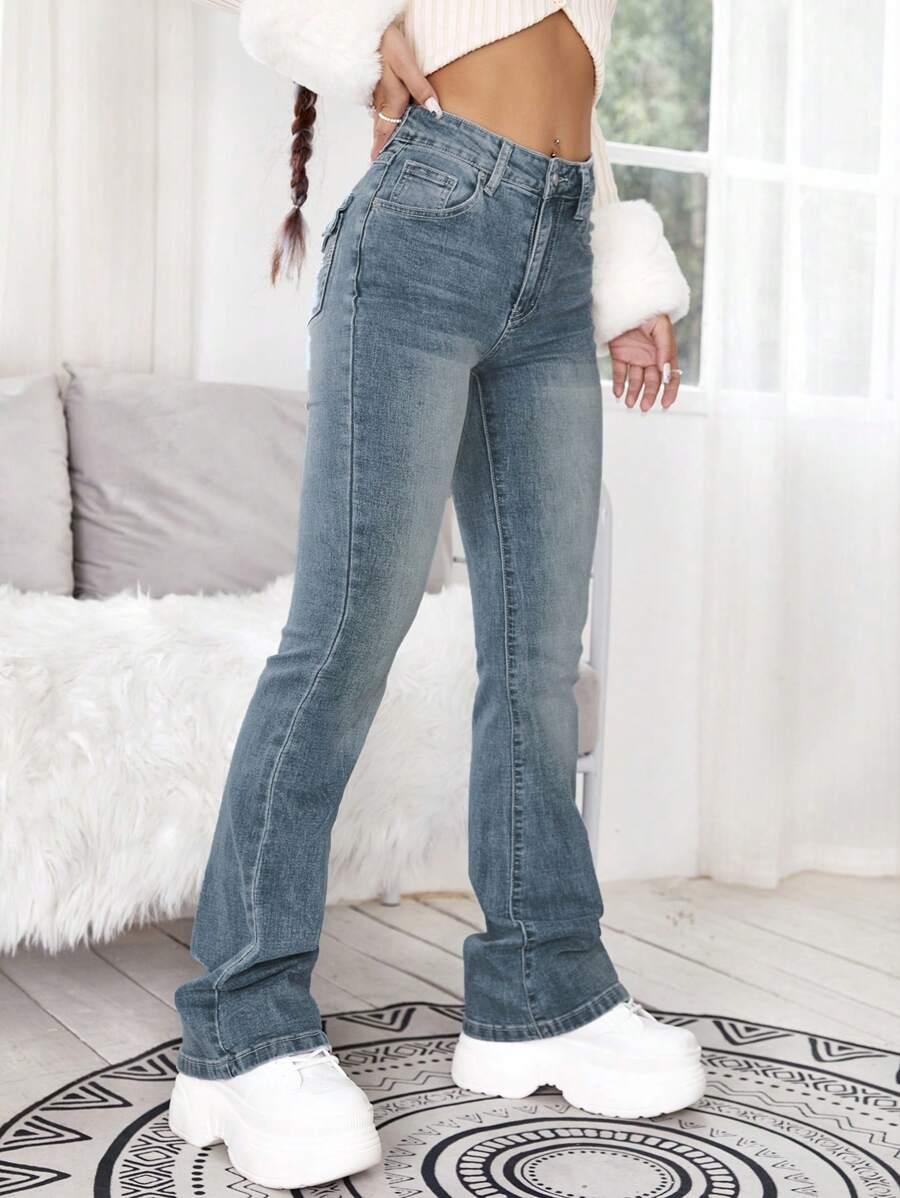 NIEBIESKIE SPODNIE JEANS