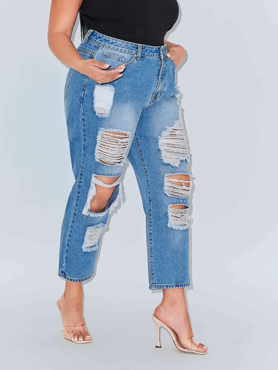NIEBIESKIE SPODNIE JEANS