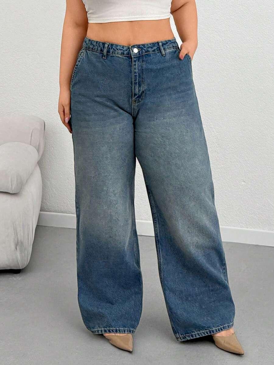 NIEBIESKIE SPODNIE JEANS