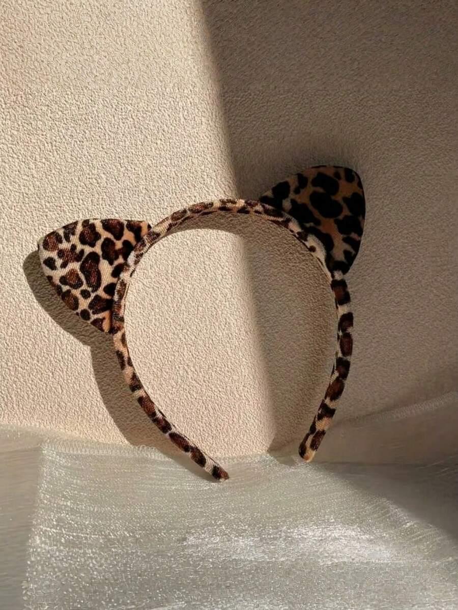 opaska na włosy animal print
