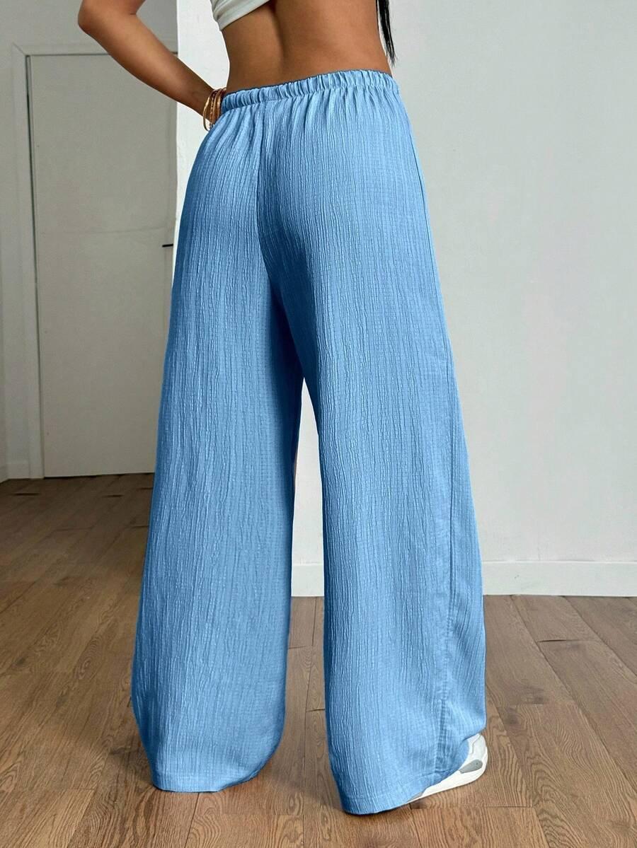 niebieskie spodnie casual