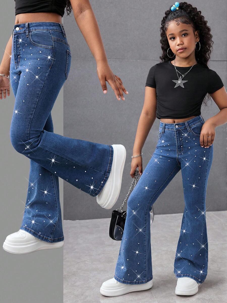 spodnie jeans zdobienie