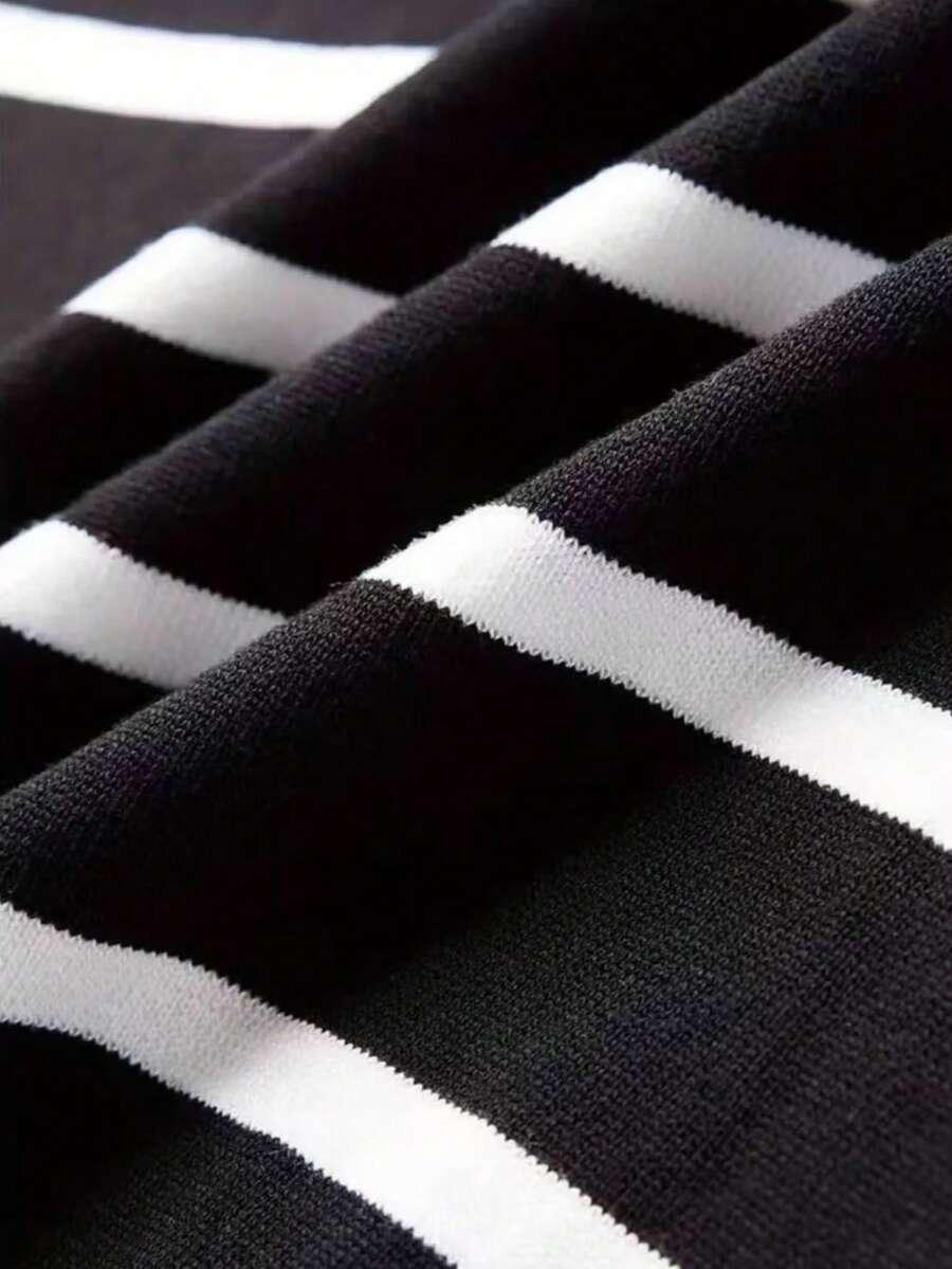 sweter w paski