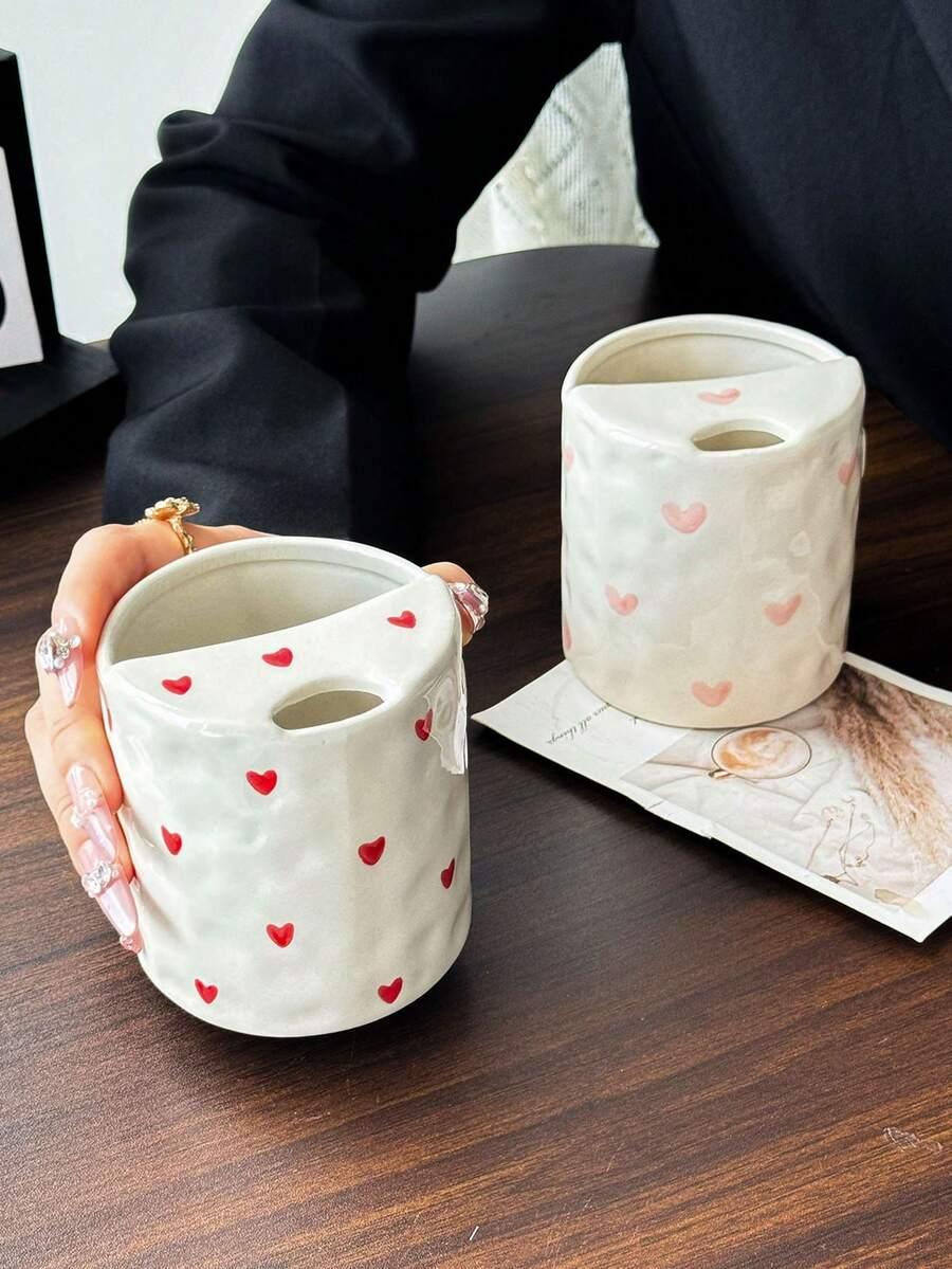 CERAMICZNY KUBEK wzór serce