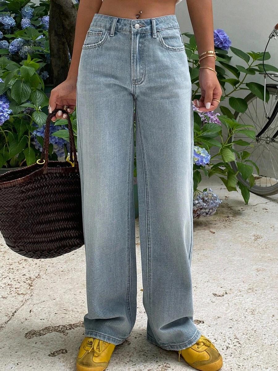 NIEBIESKIE SPODNIE JEANS