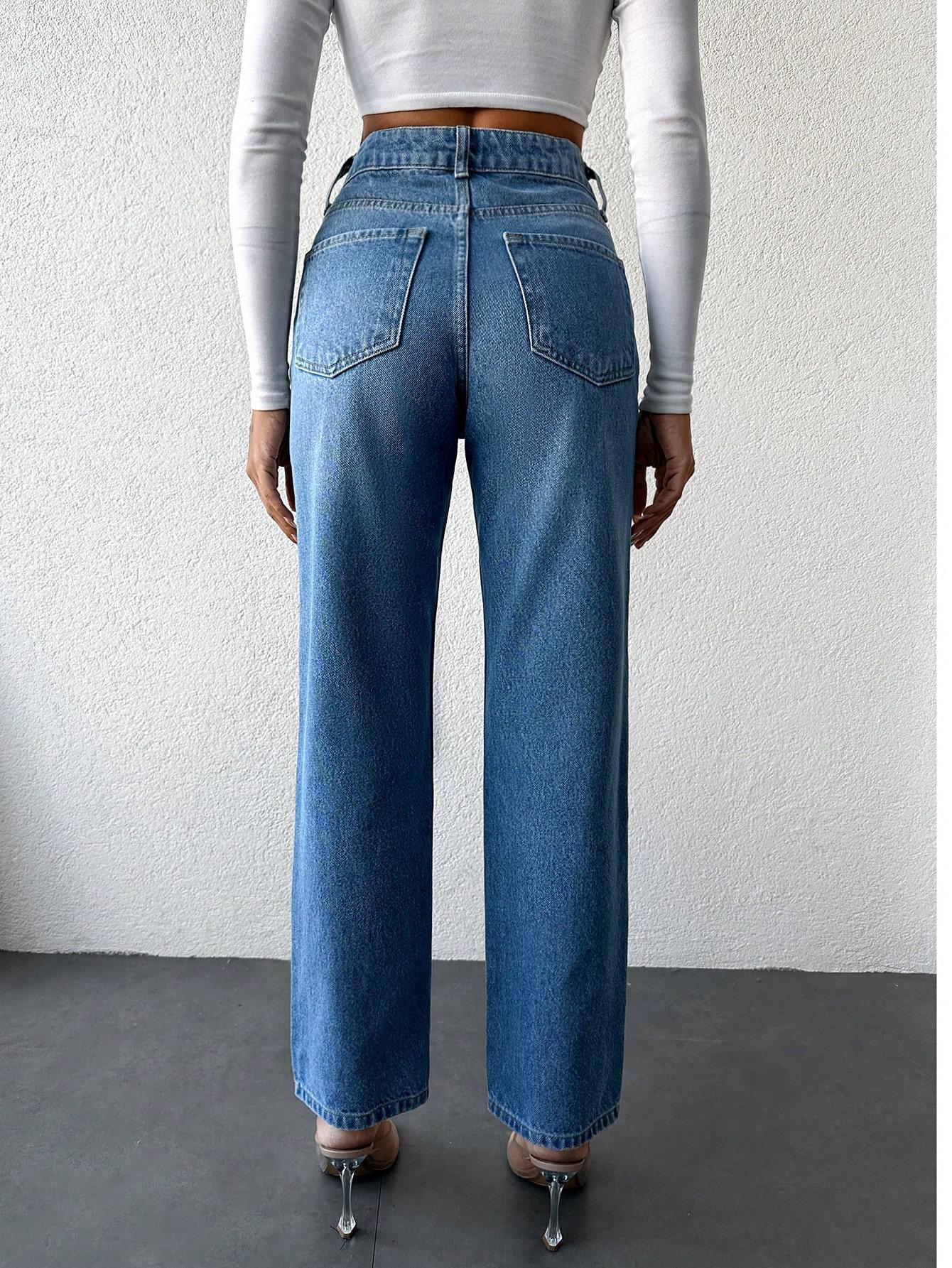 NIEBIESKIE SPODNIE JEANS
