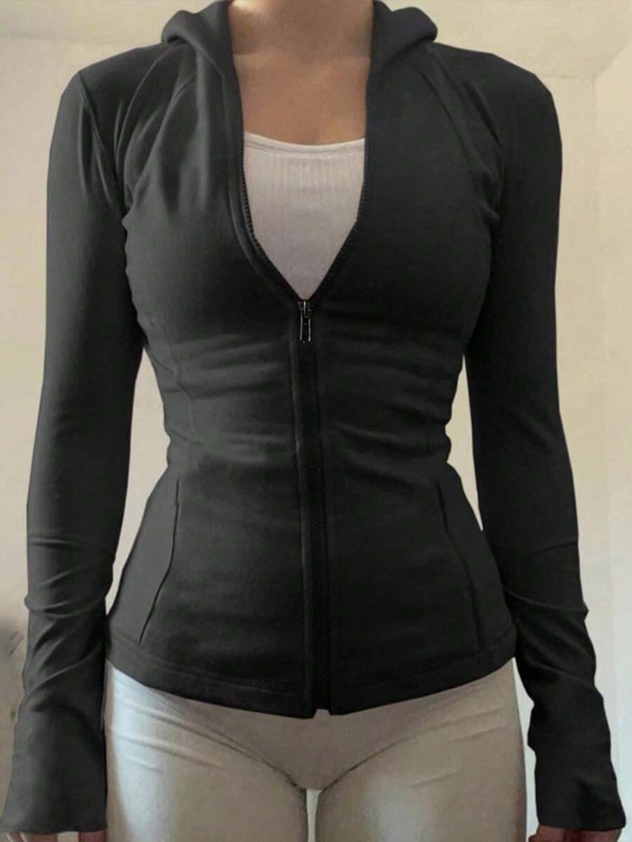 CZARNA BLUZA KAPTUR 