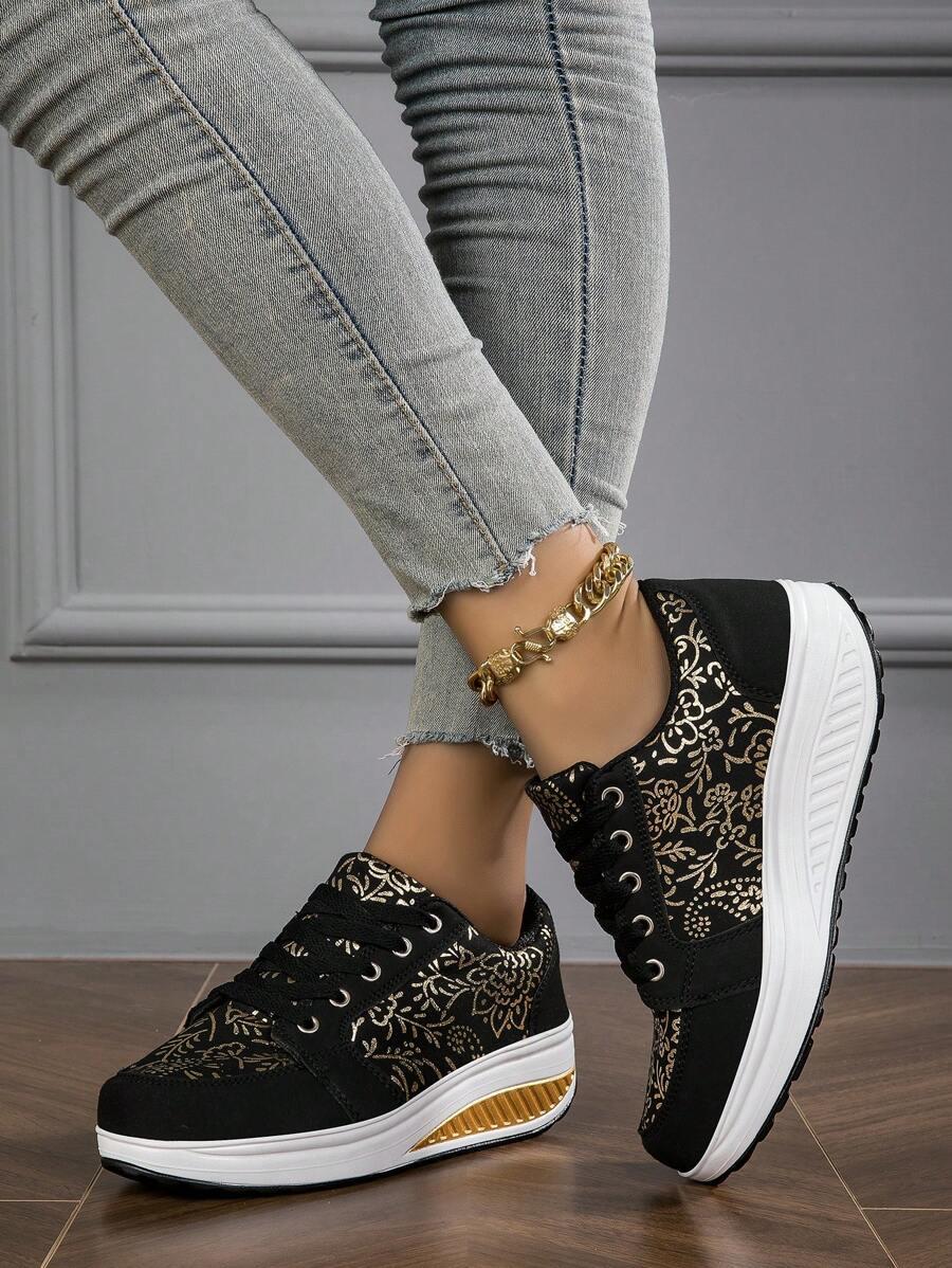 CZARNE BUTY SPORTOWE SZNUROWANE