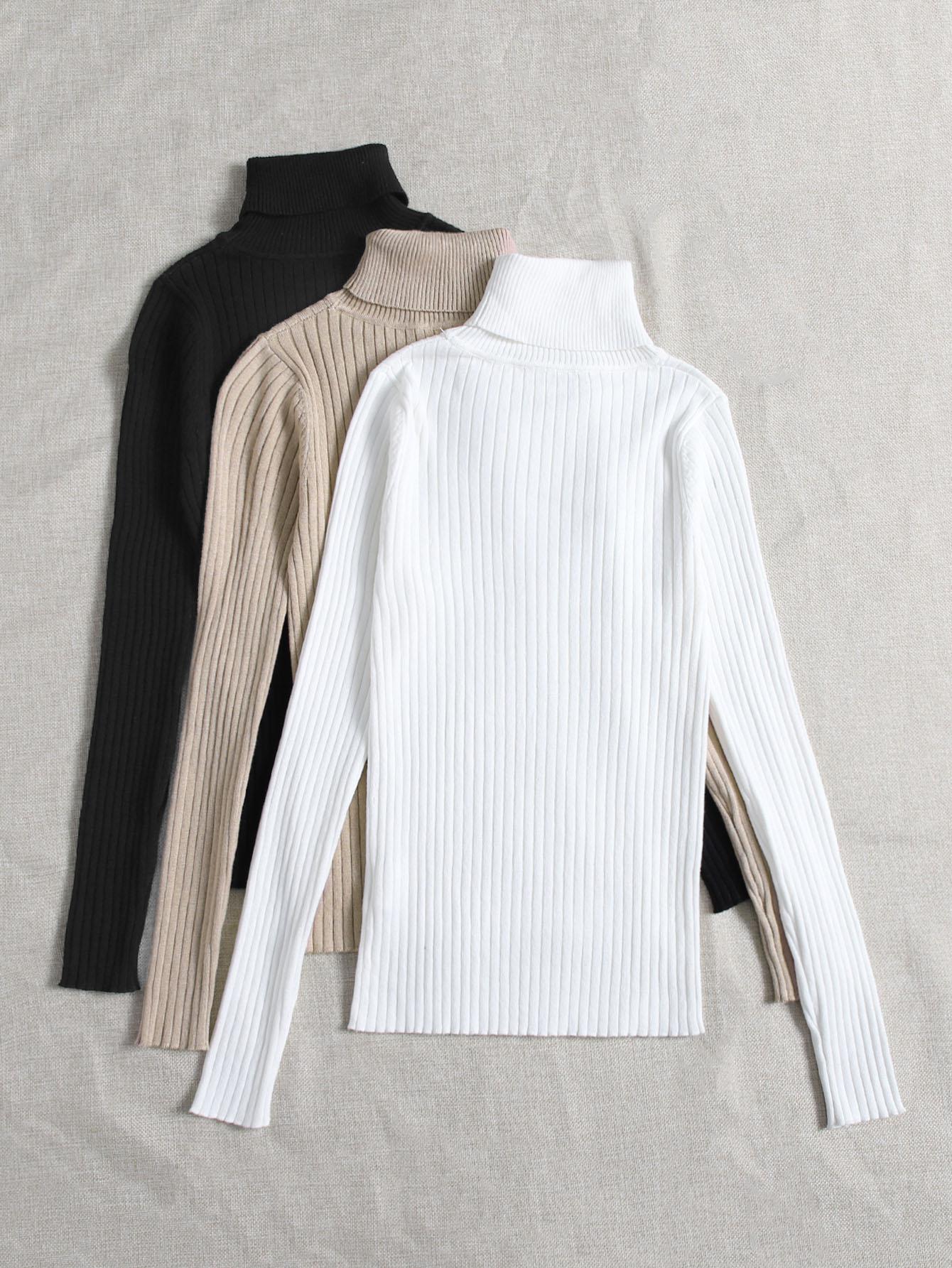 czarny sweter golf