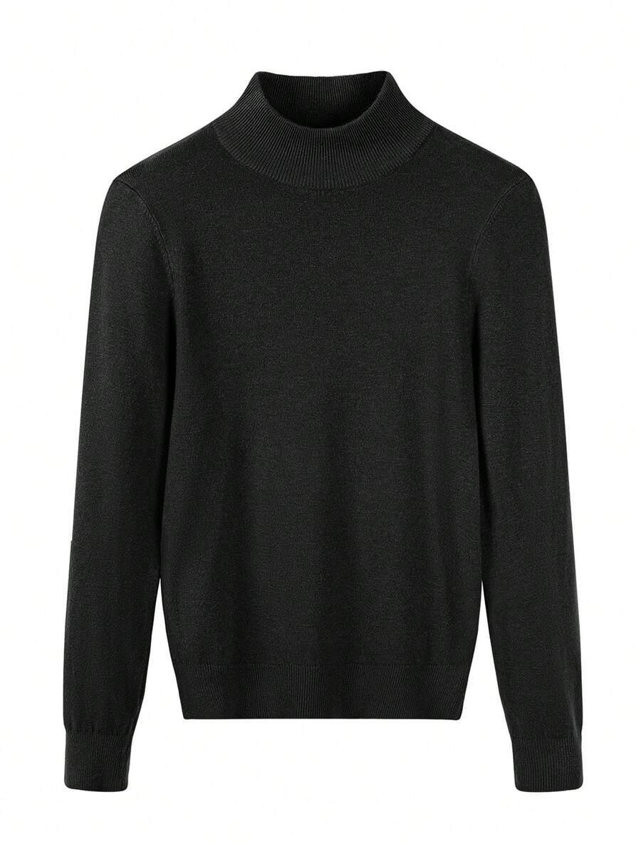 czarny sweter golf
