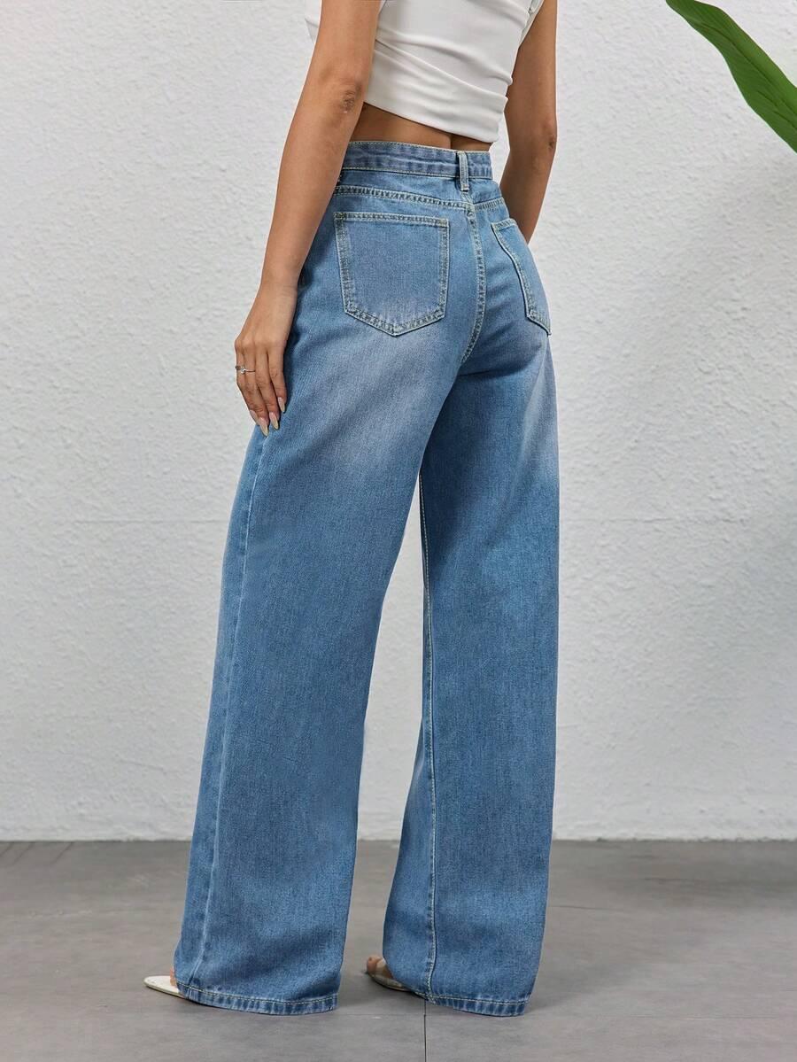 NIEBIESKIE SPODNIE JEANS