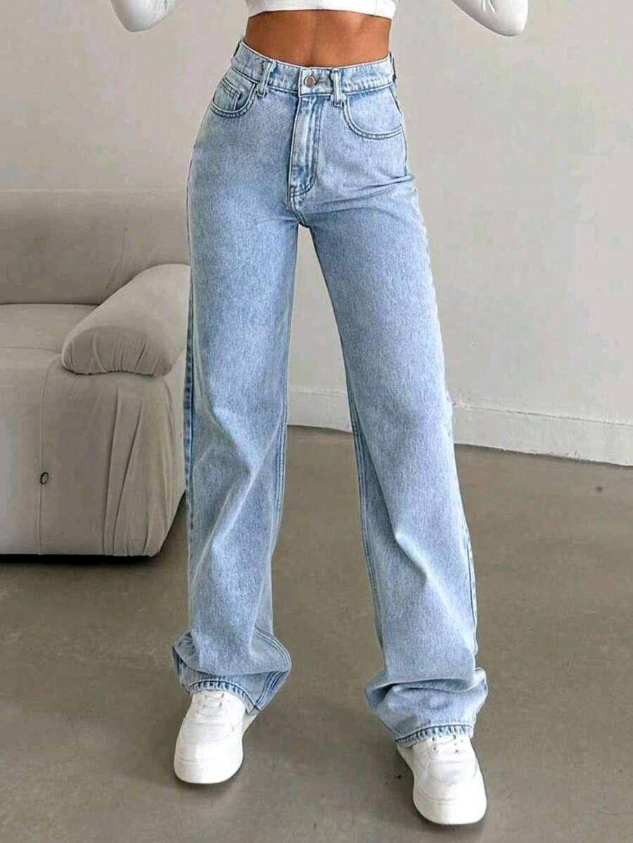 NIEBIESKIE SPODNIE JEANS
