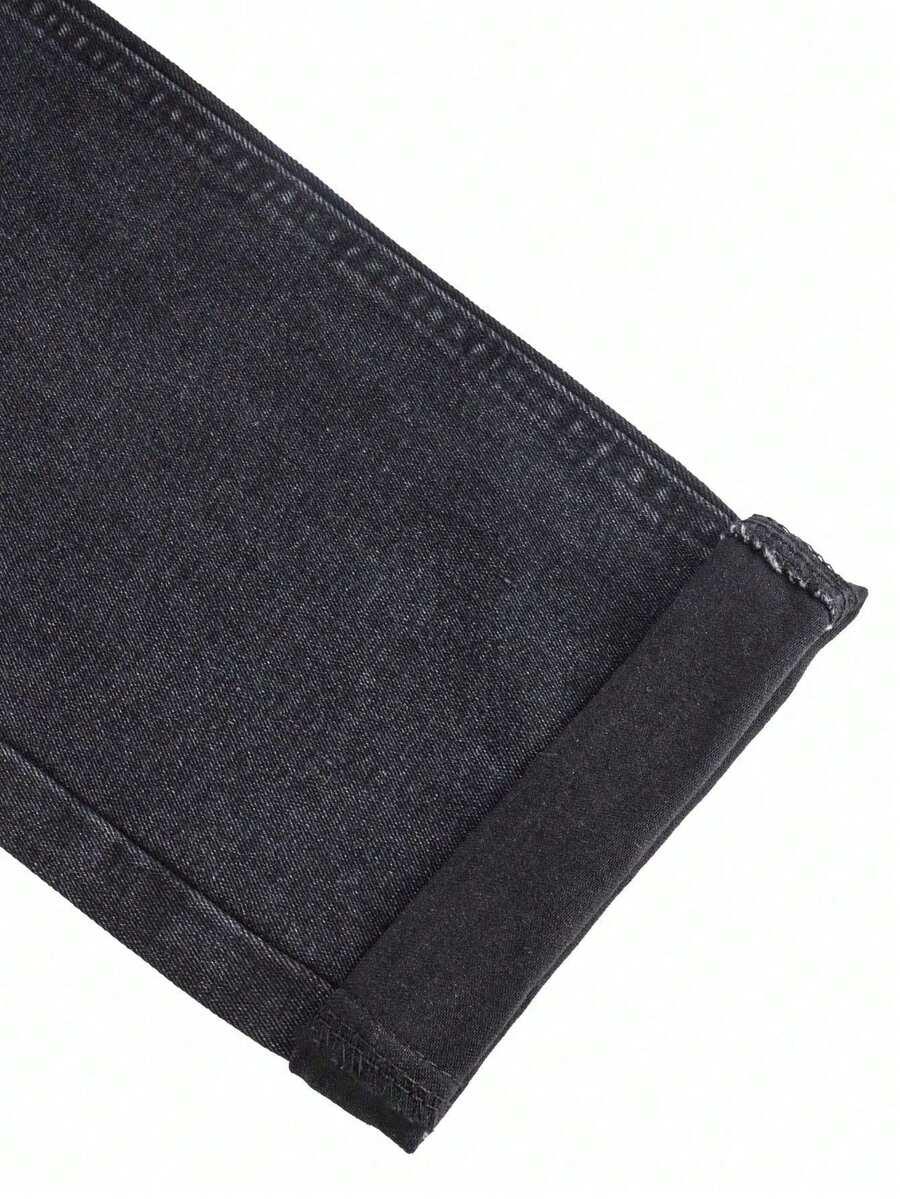 CZARNE SPODNIE JEANS