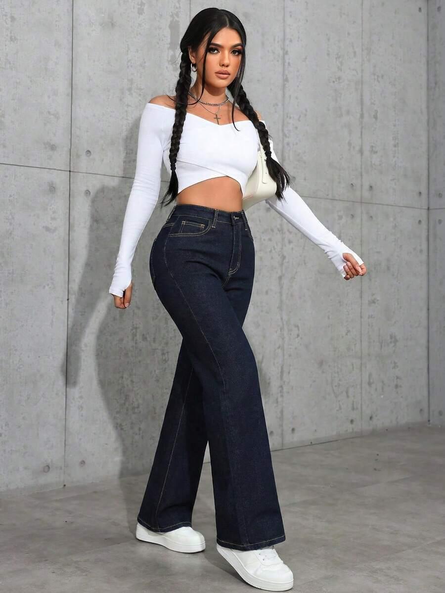 SPODNIE JEANS WYSOKI STAN