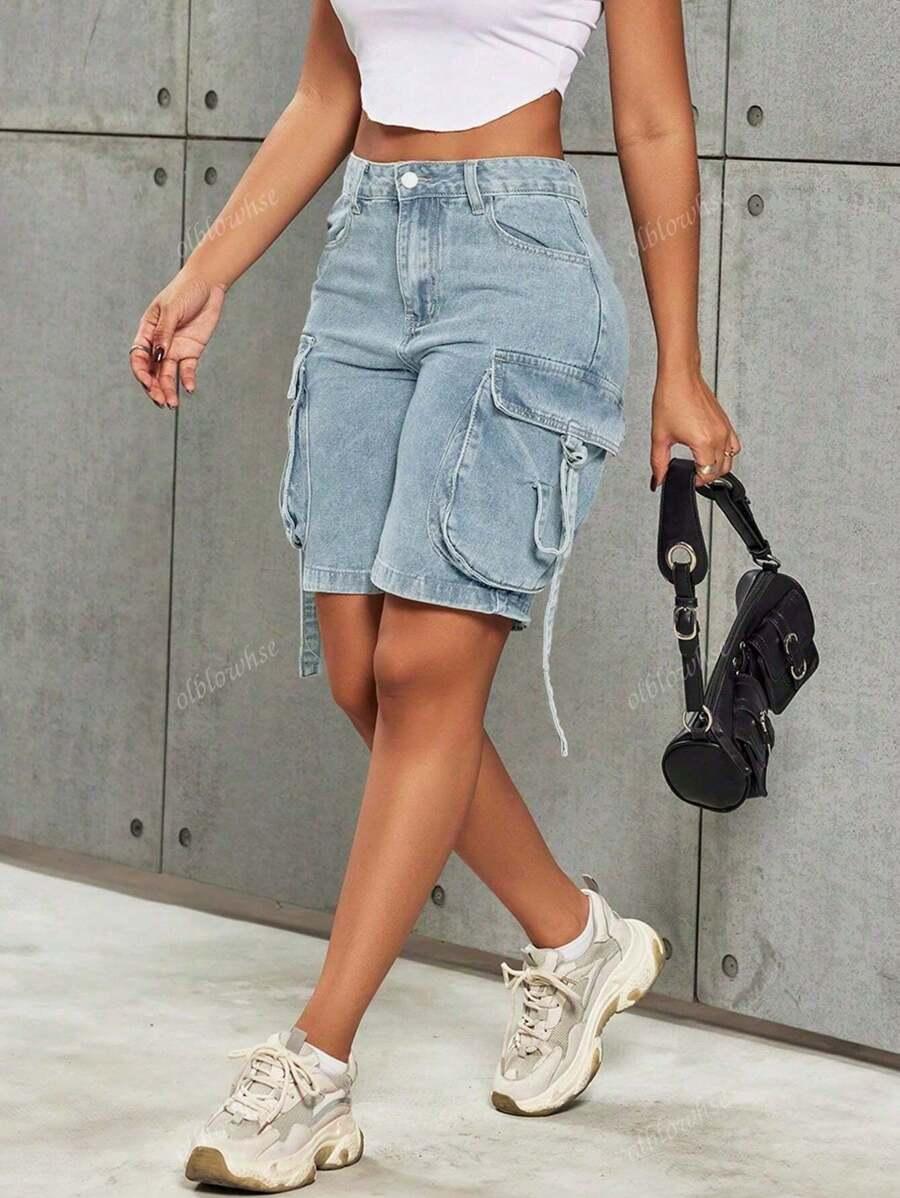 NIEBIESKIE SPODENKI JEANS